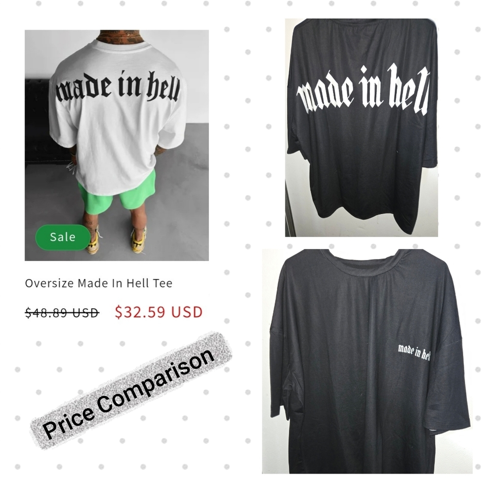 ❤️ NWOT Black Oversized T-Shirt Duval Clothinh Sz XXL - Picture 2 of 6